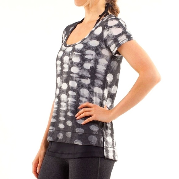Lululemon Perfect Layer Tee in seaside dot burnout - Picture 1 of 10